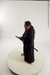 Samurai Fighting Poses With Sword Yasuke